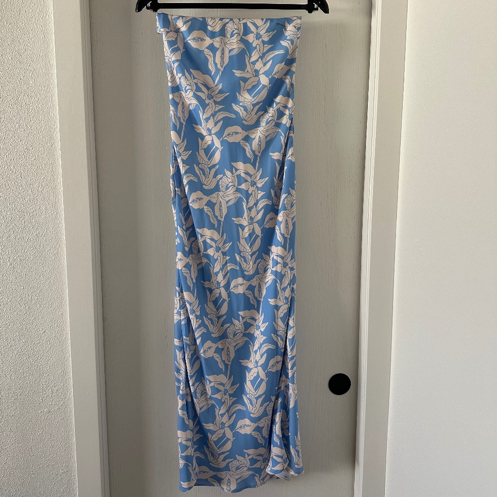 Resa Hawaiian Strapless Dress Size Small